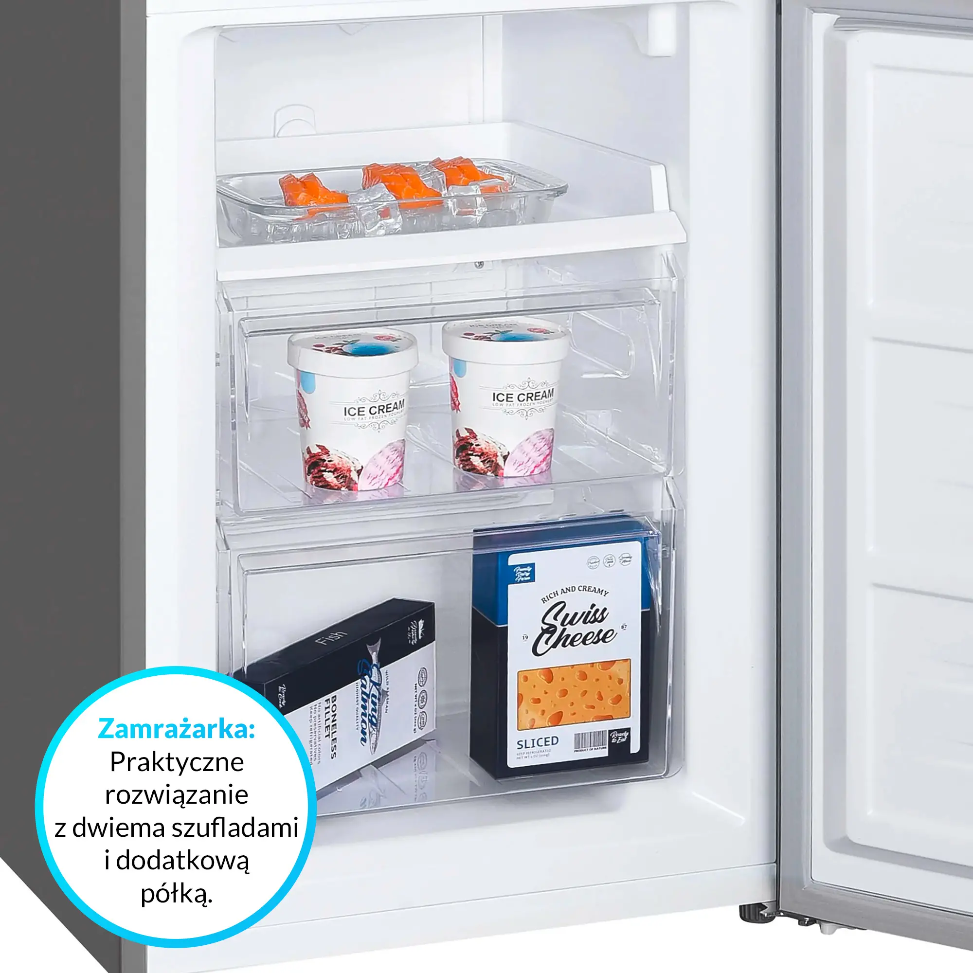Lodówka Candy CCH1T518EX Pełny No Frost 180cm Inox