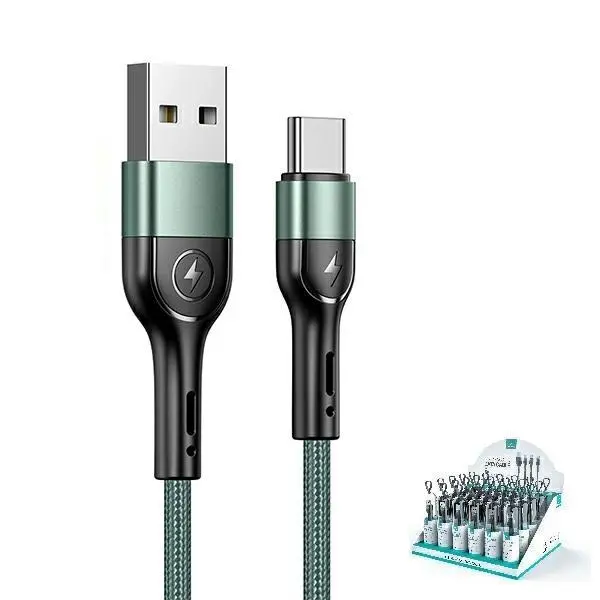 Kabel USAMS U55 USB-C SJ449USBSG02 1m Zielony