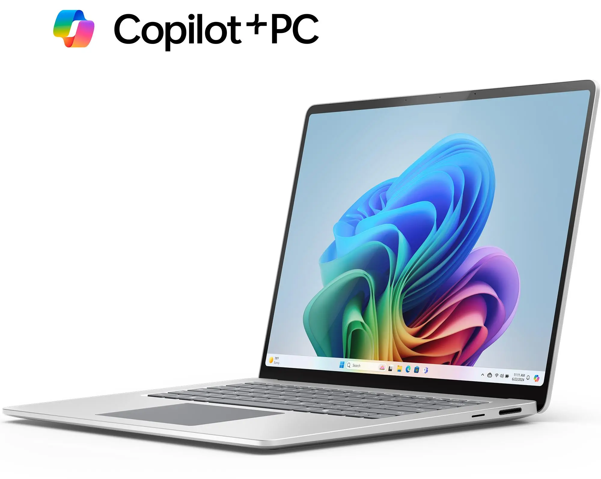 Laptop 2w1 Microsoft Surface Laptop Copilot+ PC 15" Snapdragon X Elite 16GB RAM 256GB Dysk SSD Win11 Platynowy