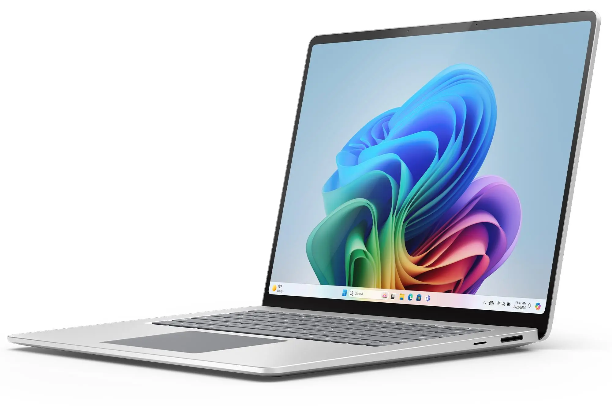 Laptop 2w1 Microsoft Surface Laptop Copilot+ PC 15" Snapdragon X Elite 16GB RAM 256GB Dysk SSD Win11 Platynowy