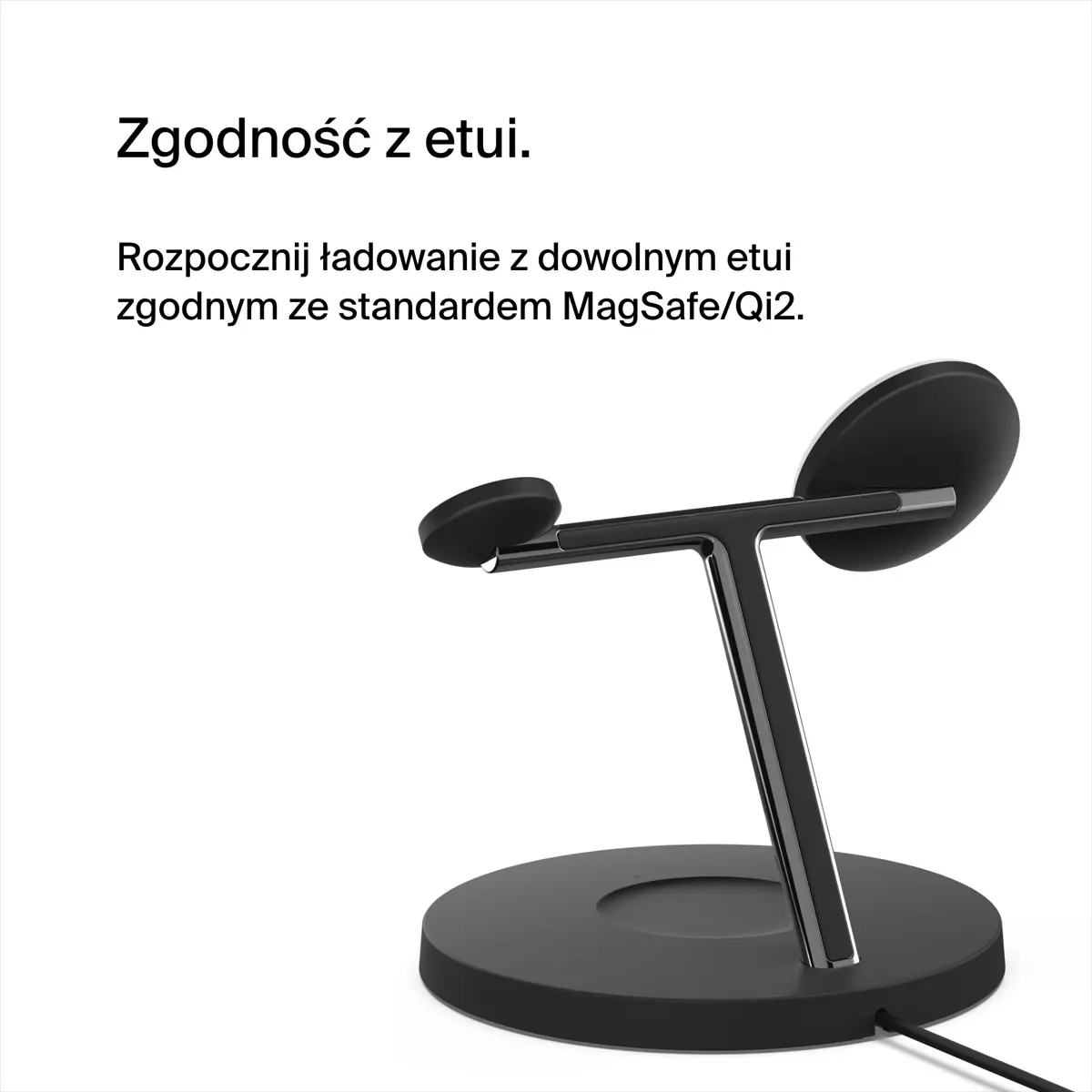 Ładowarka indukcyjna Belkin BOOSTCHARGE 3w1 MagSafe Qi2 15W MFi Czarny
