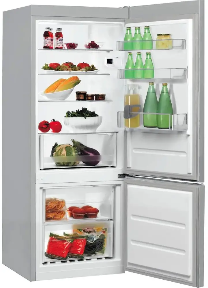 Lodówka Indesit LI6 S2E S 158,8cm Srebrny