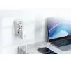 Gniazdo sieciowe Tessan TS-328-DE 2 gniazda 3x USB-A USB-C Biało-szary