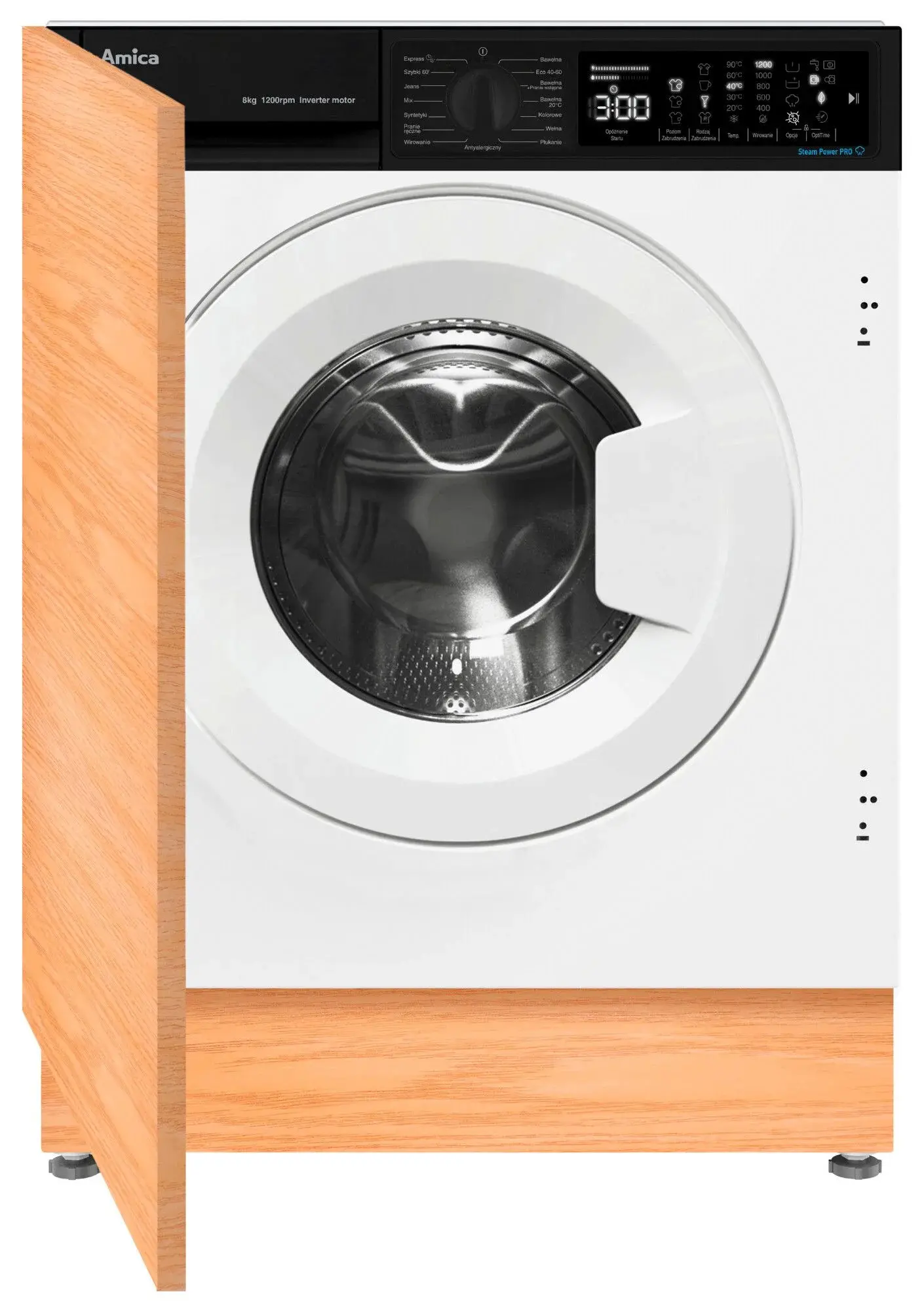 Pralka Amica WABIC812ALiSTO 8kg 1200obr/min