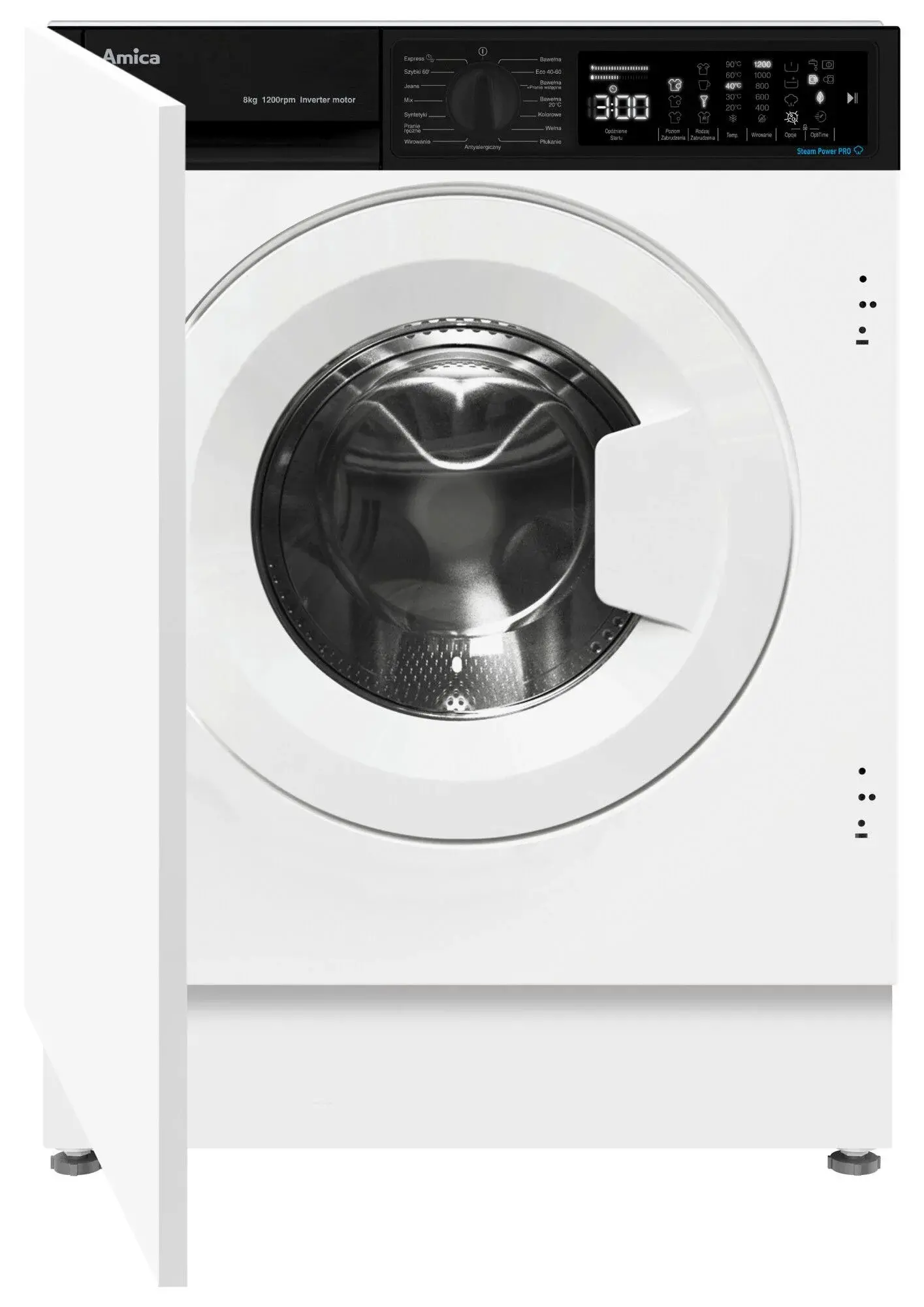 Pralka Amica WABIC812ALiSTO 8kg 1200obr/min