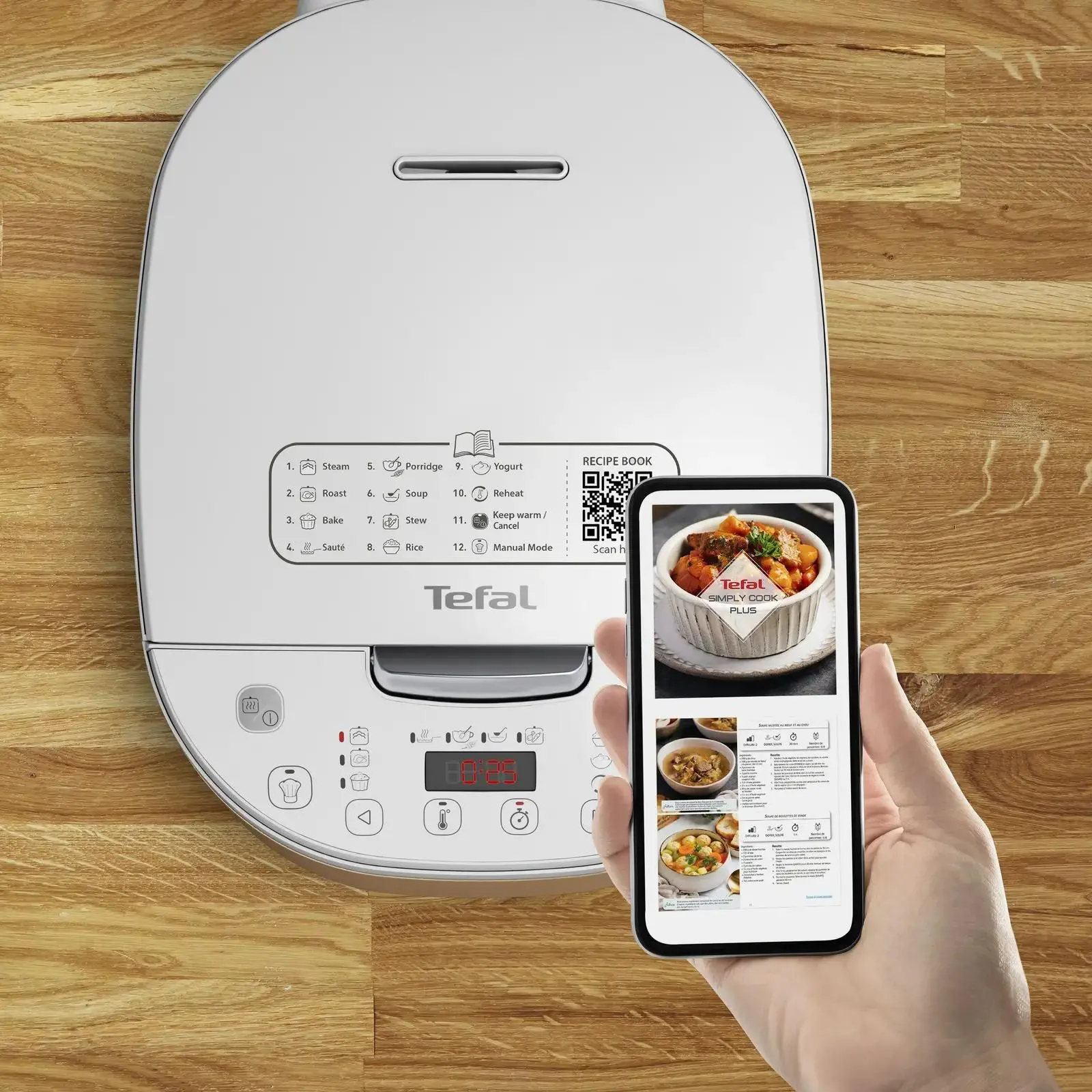 Multicooker Tefal Simply Cook Plus RK6221 750W 4l Kosz do gotowania na parze