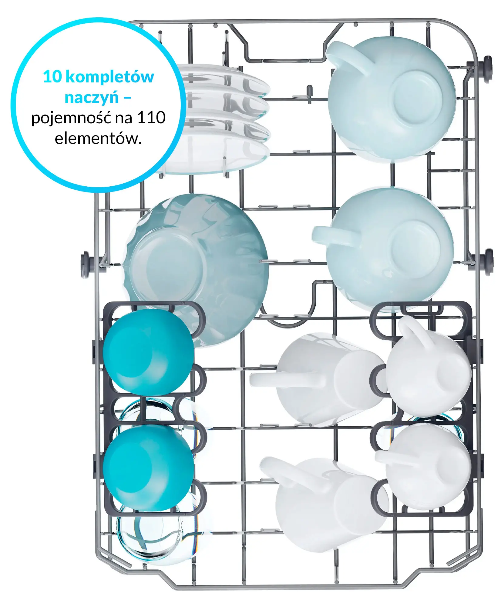 Zmywarka Candy RapidO CF0C7SB0FX 44,8cm Automatyczne otwieranie drzwi Zdalne sterowanie