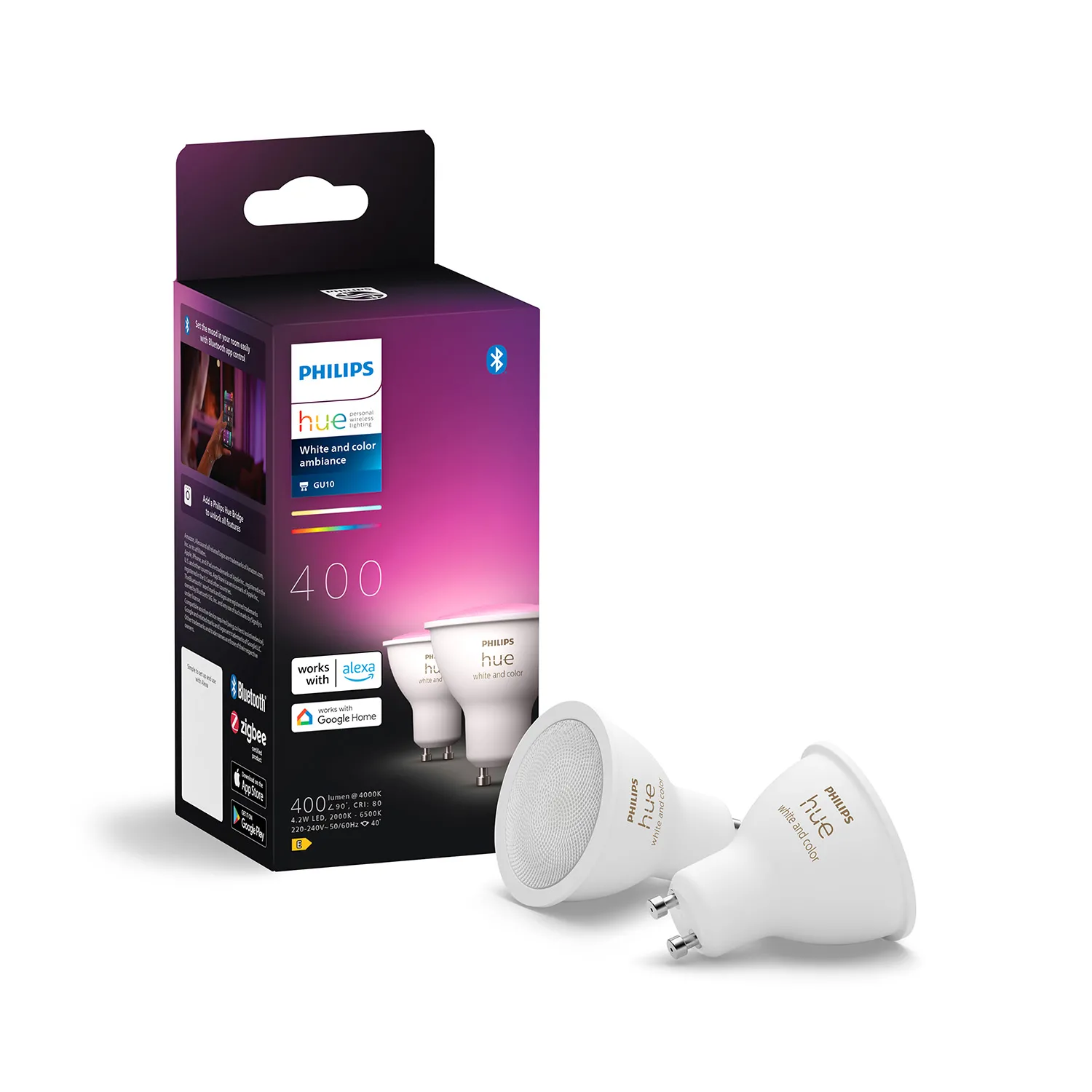 Żarówka LED Philips Hue White and Colour Ambiance GU10 2szt.
