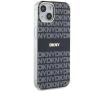 Etui DKNY IML Mono & Stripe MagSafe do iPhone 15 Czarny