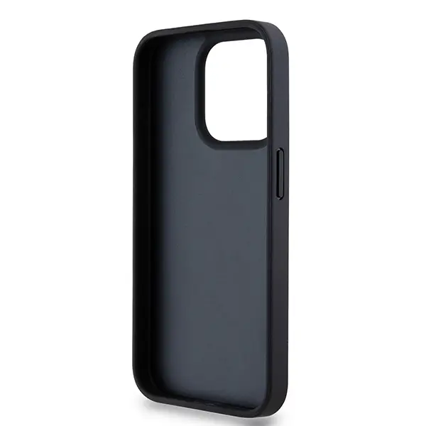Etui DKNY Hardcase Leather Mono Stripe & Metal Logo do iPhone 15 Pro Max Czarny