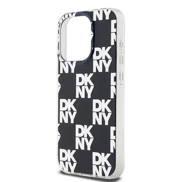 Etui DKNY IML Checkered Mono Pattern do iPhone 15 Pro Max Czarny