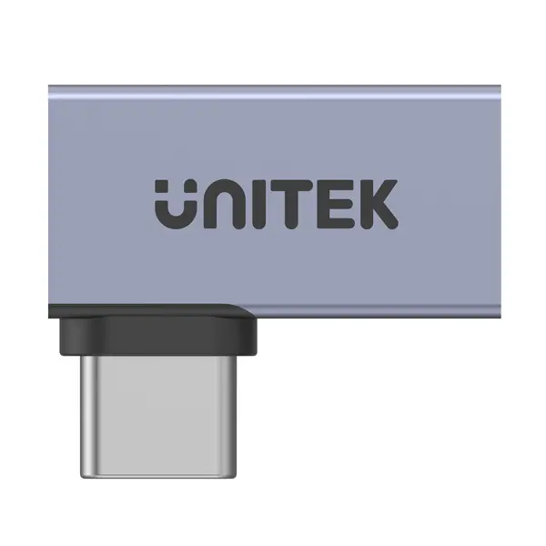 Adapter kątowy Unitek A1040GY01 USB-C na USB-C płaski 40Gbps
