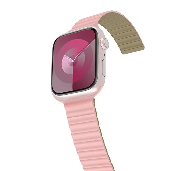 Pasek Araree Silicone Link do Apple Watch 42/44/45/49mm Różowo-zielony