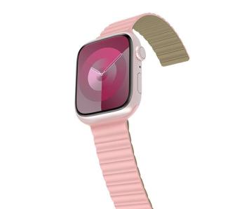 Pasek Araree Silicone Link do Apple Watch 42/44/45/49mm Różowo-zielony