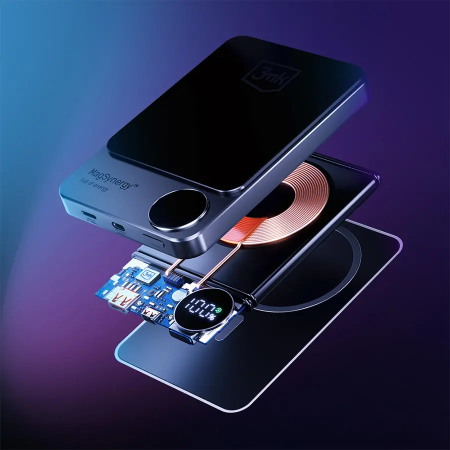 Powerbank 3mk MagSynergy 5000mAh 18W Grafitowy
