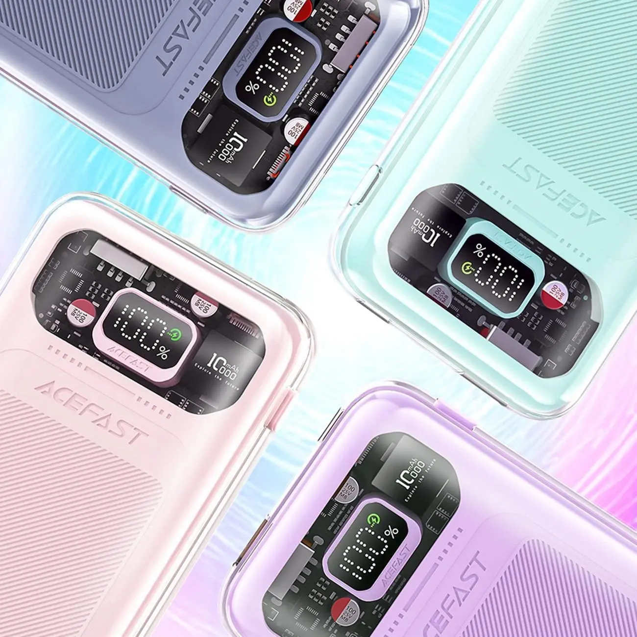 Powerbank Acefast Sparkling 10000mAh 30W Zielony