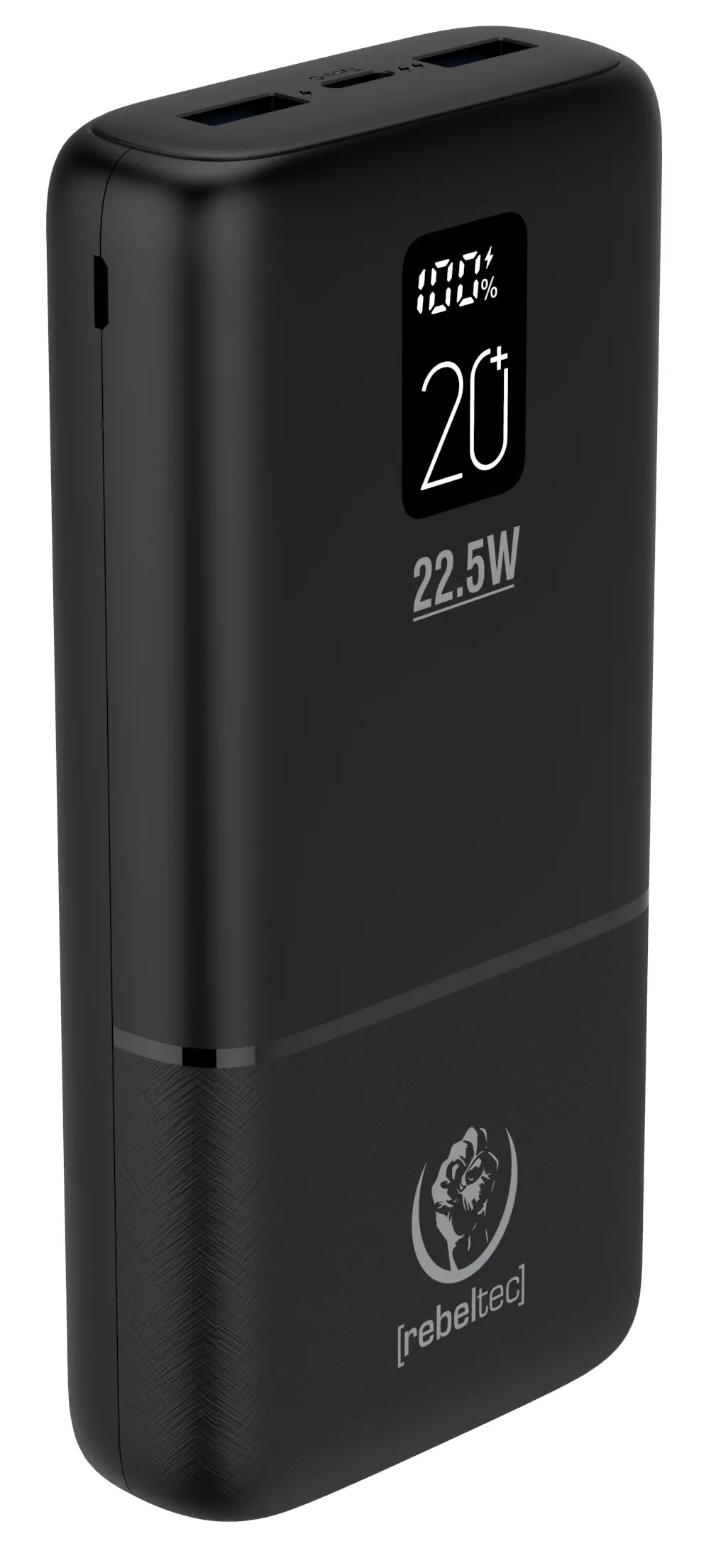 Powerbank Rebeltec P20 LCDPD 20000mAh 22,5W Czarny