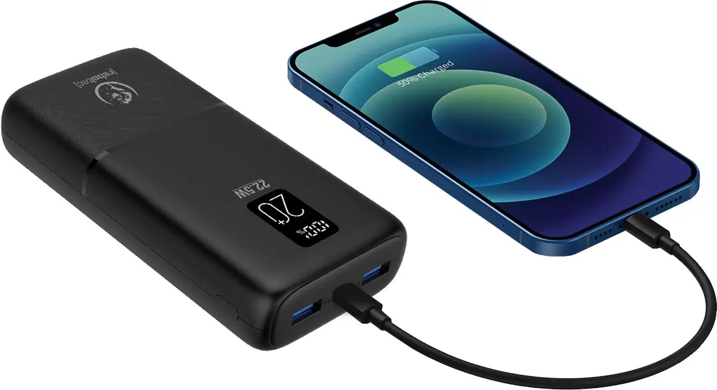 Powerbank Rebeltec P20 LCDPD 20000mAh 22,5W Czarny