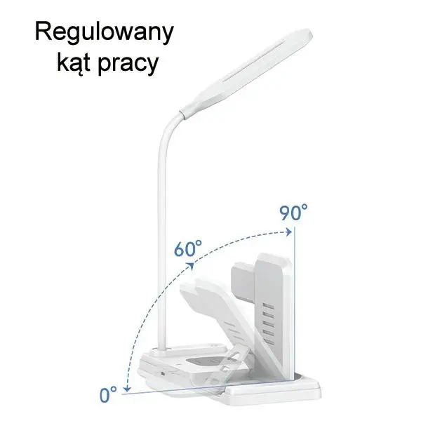 Ładowarka indukcyjna USAMS CD195WXC01 4w1 15W Biały