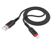 Kabel Hoco X59 USB-A do Lightning 1m Czarno-czerwony