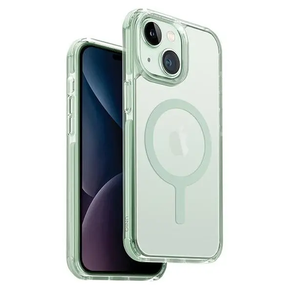 Etui UNIQ Maglick Charging do iPhone 15 Plus / 14 Plus Miętowy