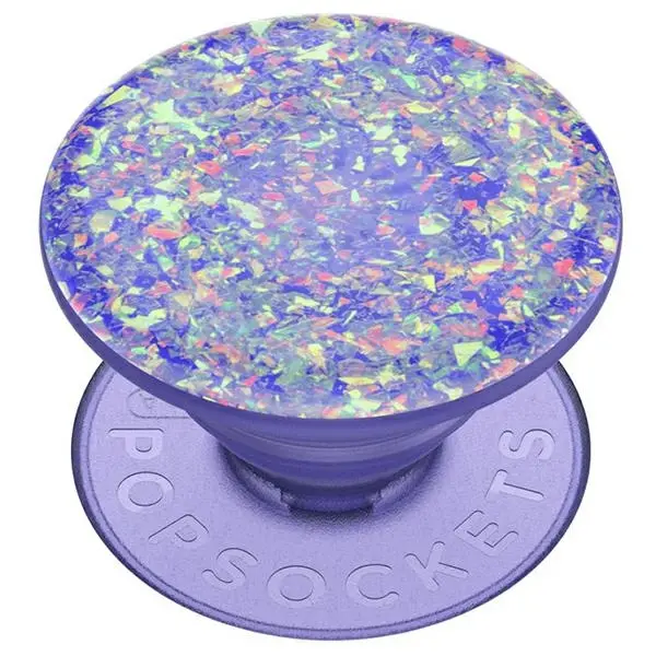 Uchwyt na telefon Popsockets Iridescent Confetti Ice Purple