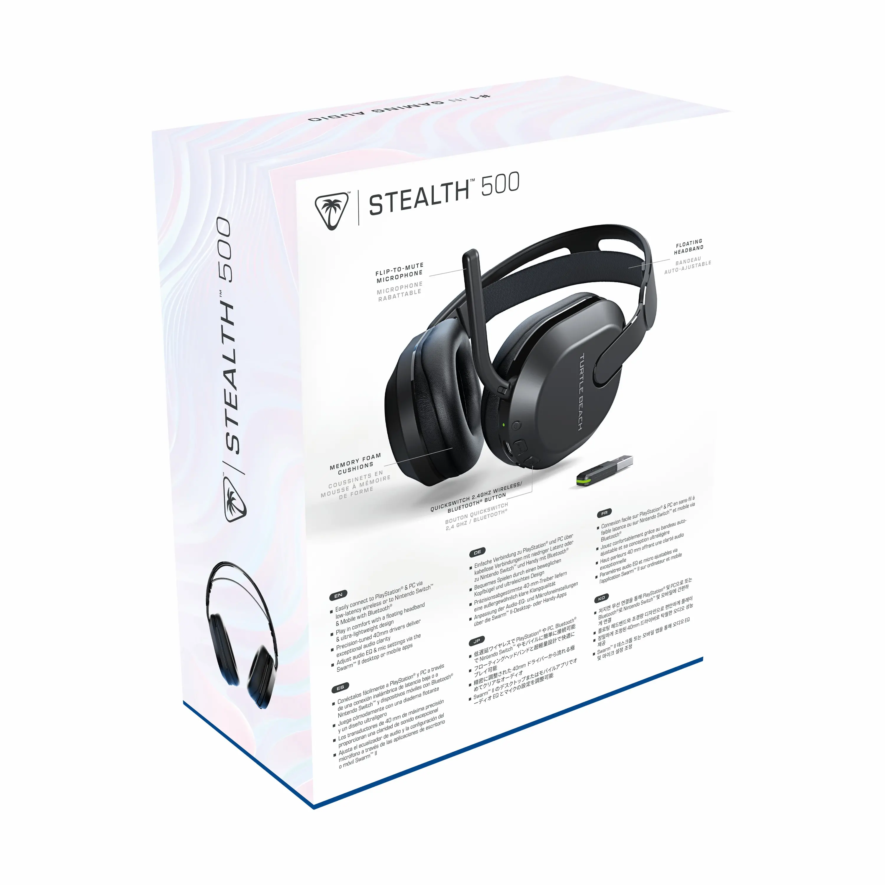 Słuchawki bezprzewodowe z mikrofonem Turtle Beach Stealth 500 PlayStation Nauszne Czarny