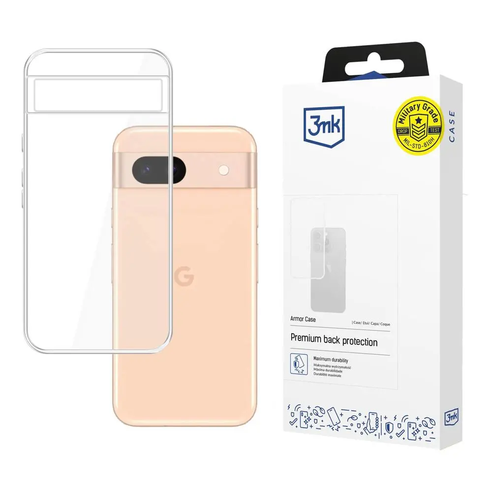 Etui 3mk Armor Case do Google Pixel 8a Przezroczysty