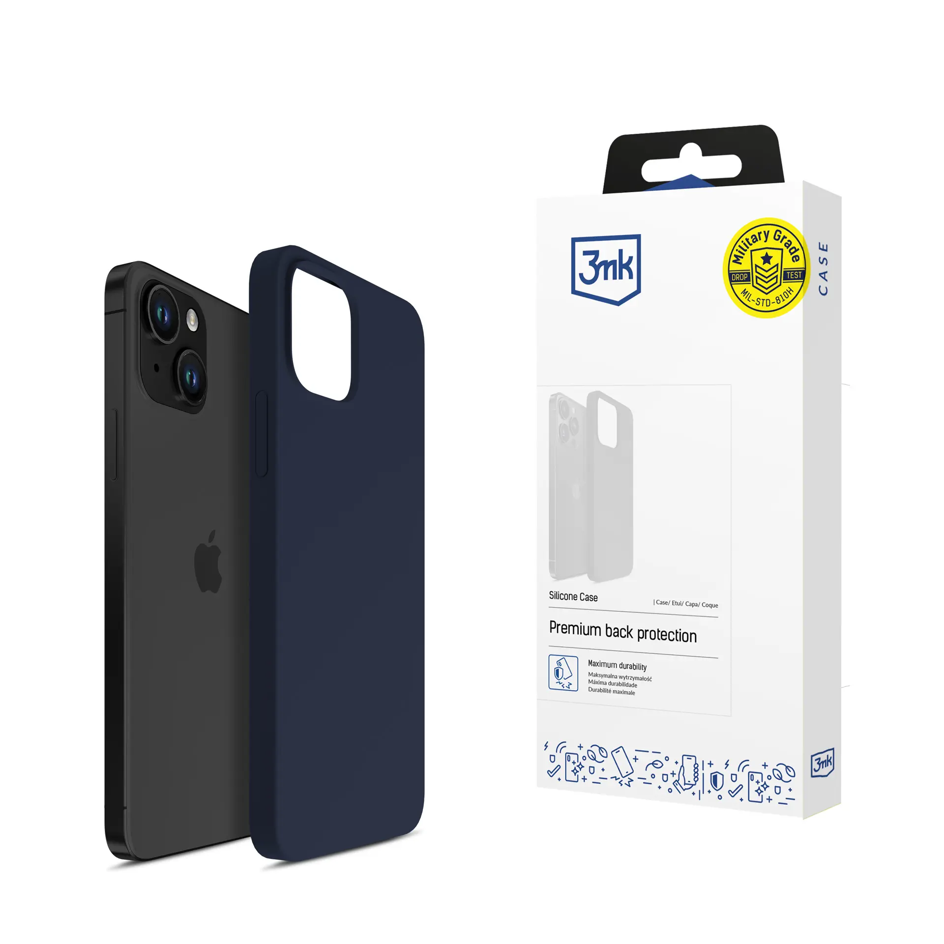 Etui 3mk Silicone Case do iPhone 15 Plus Niebieski