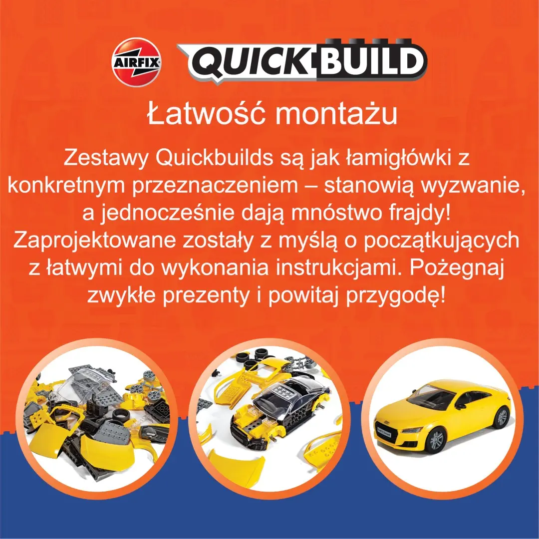 Model do składania Airfix J6028 Quickbuild - McLaren P1 White