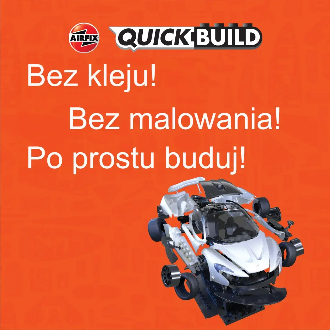 Model do składania Airfix J6028 Quickbuild - McLaren P1 White