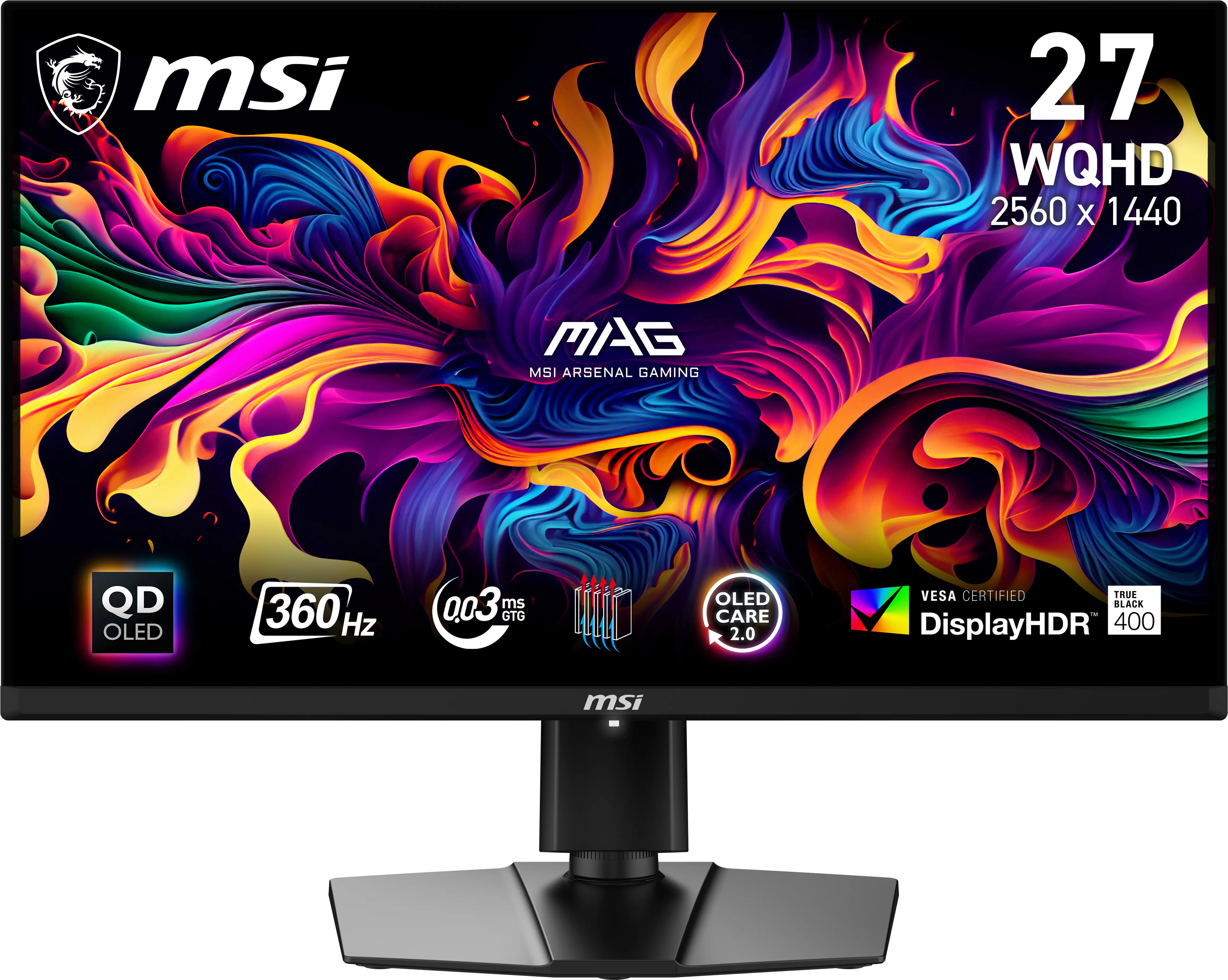 Monitor MSI MAG 271QPX QD-OLED 27" 2K 360Hz 0,03ms Gamingowy
