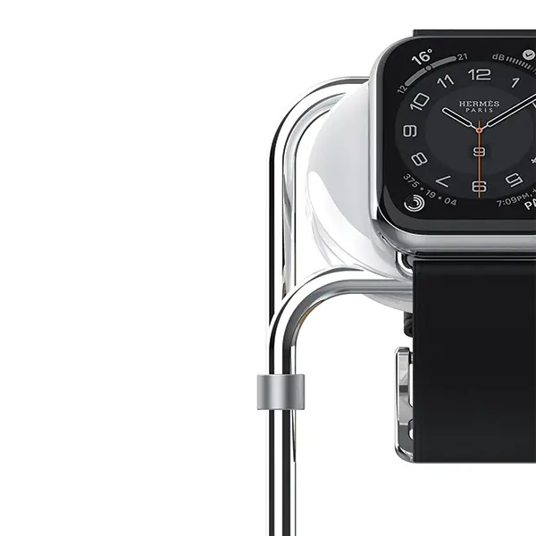 Ładowarka indukcyjna SODI na Apple Watch Srebrny