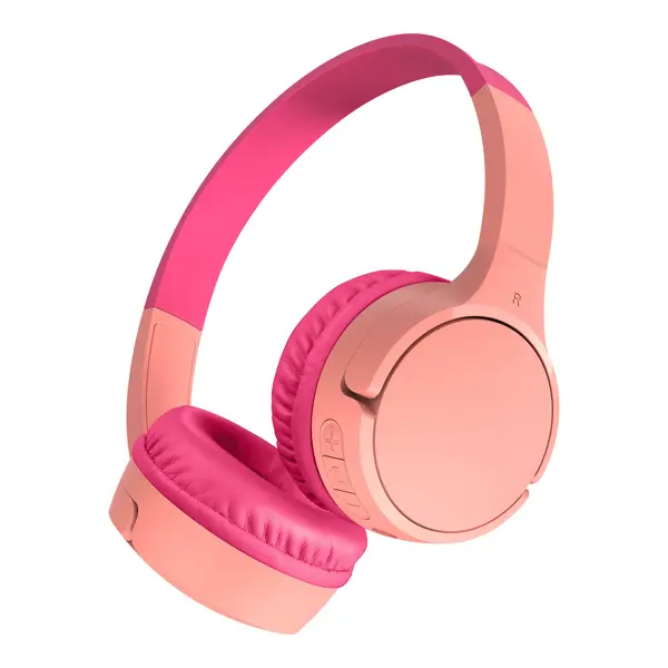 Słuchawki bezprzewodowe Belkin SoundForm Mini dla dzieci Nauszne Bluetooth 5.3 Różowy