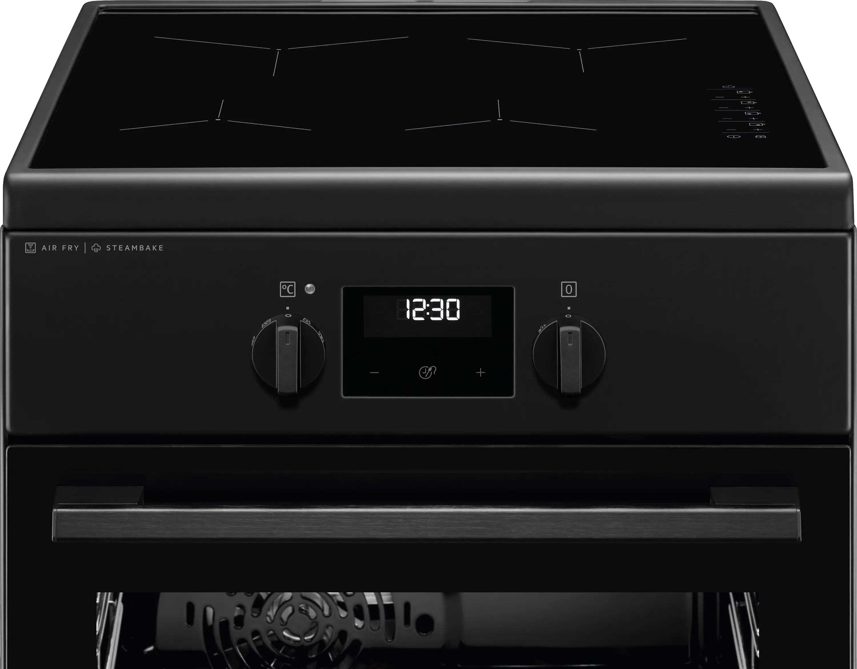 Kuchnia indukcyjna Electrolux 600 SteamBake LKI564266K Piekarnik parowy Termoobieg AirFry