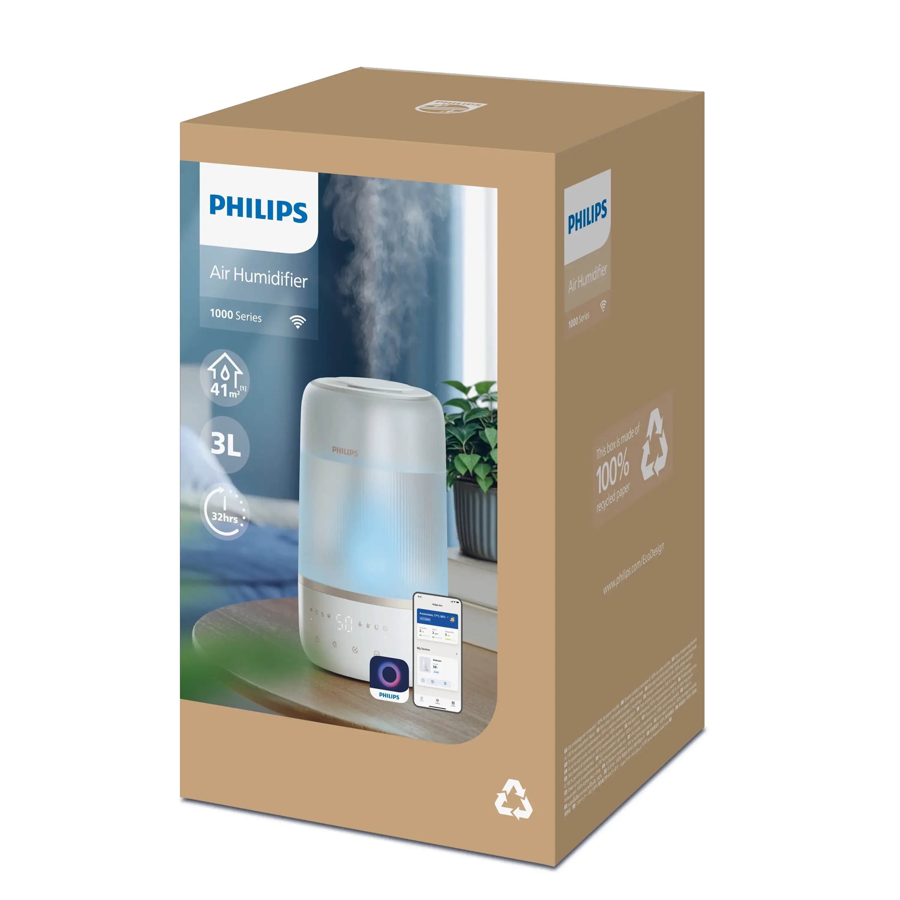 Nawilżacz Philips HU1510/04 Higrostat 3l 41m2