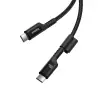 Kabel Baseus USB-C do USB-C Fish-Eye 100W 1m Czarny