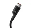 Kabel Baseus USB-C do USB-C Fish-Eye 100W 1m Czarny
