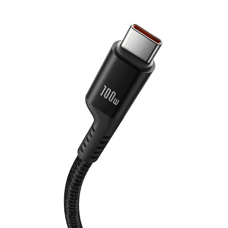 Kabel Baseus USB-C do USB-C Fish-Eye 100W 1m Czarny