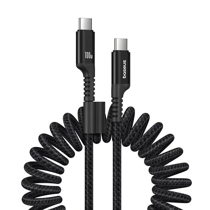 Kabel Baseus USB-C do USB-C Fish-Eye 100W 1m Czarny