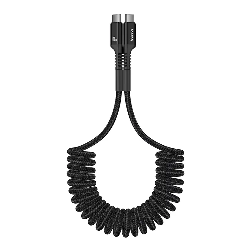 Kabel Baseus USB-C do USB-C Fish-Eye 100W 1m Czarny