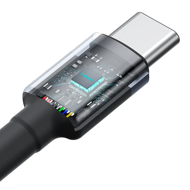 Kabel Baseus Cafule USB-C do USB-C 100W 2m 2szt Czerwono-czarny Szaro-czarny