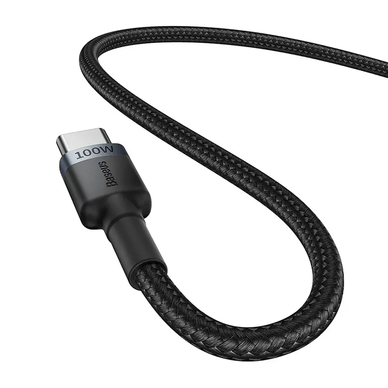 Kabel Baseus Cafule USB-C do USB-C 100W 2m 2szt Czerwono-czarny Szaro-czarny