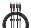 Kabel Baseus Cafule USB-C do USB-C 100W 2m 2szt Czerwono-czarny Szaro-czarny