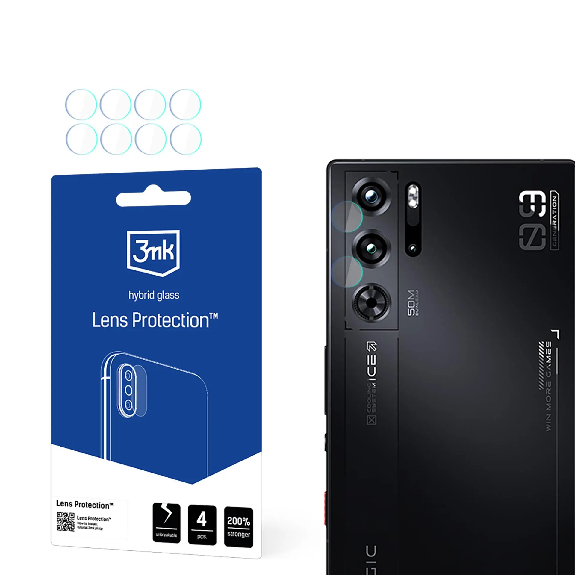 Szkło hybrydowe 3mk Lens Protection do Nubia Ic 9s