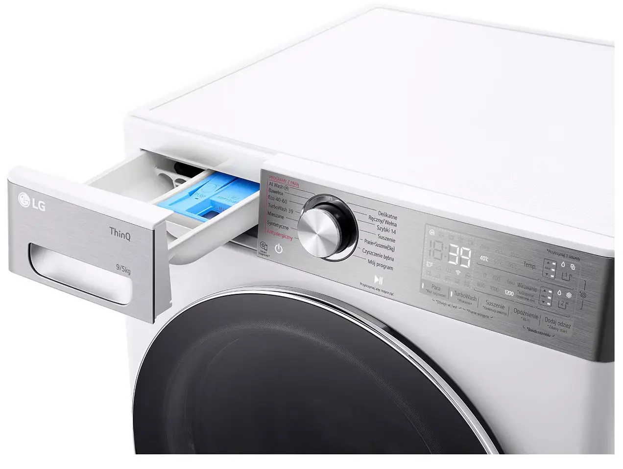 Pralko-suszarka LG F2D95902W Slim 47,5cm 9kg/5kg Zdalne sterowanie