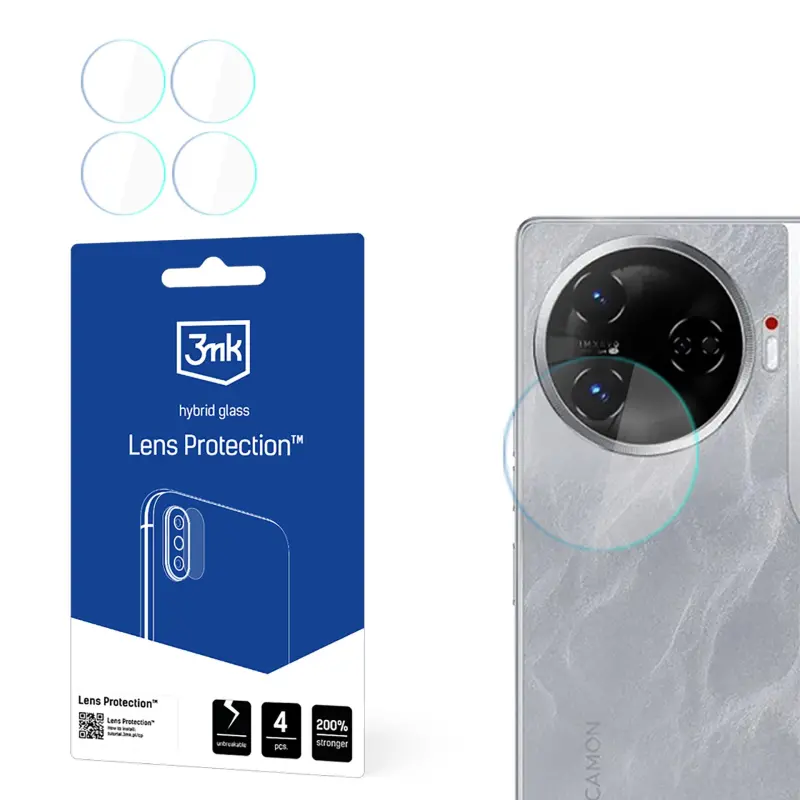Szkło hybrydowe 3mk Lens Protection do Tecno Camon 30