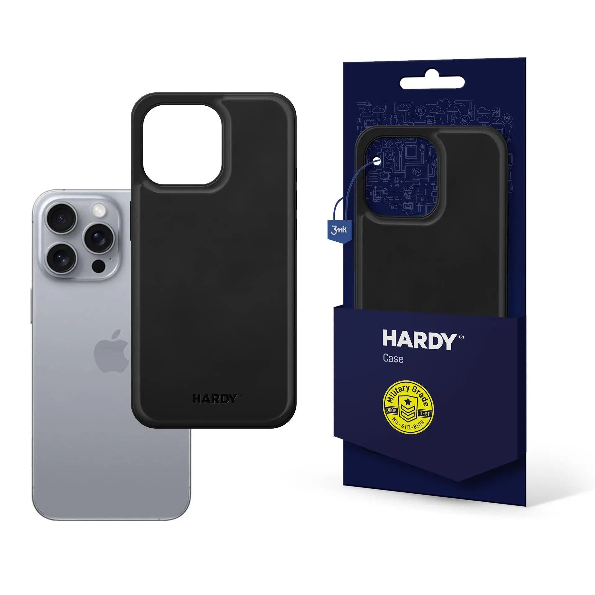 Etui 3mk Hardy Silky Leather MagCase do iPhone 16 Pro Max Czarny