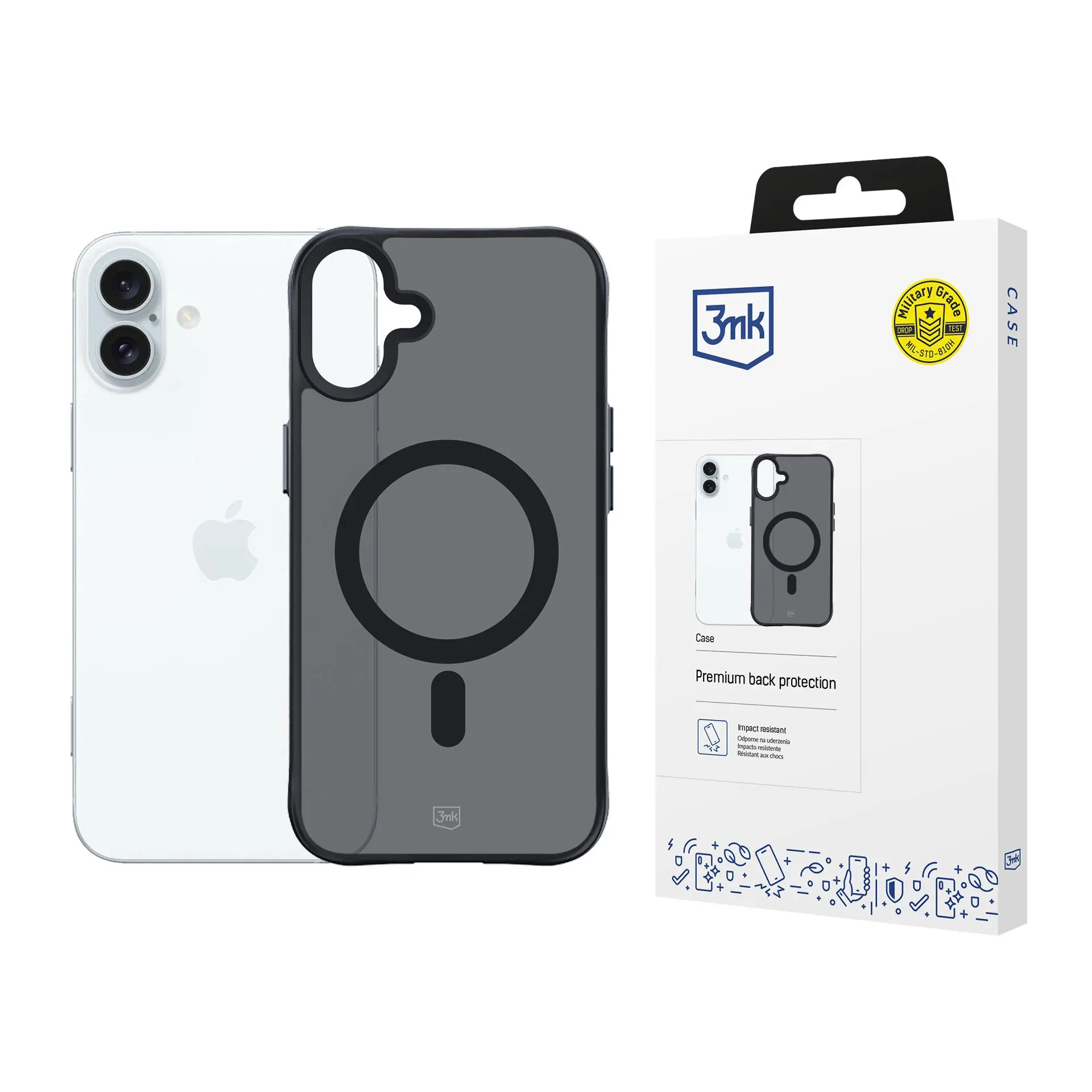 Etui 3mk Smoke MagCase do iPhone 16 Plus Czarny