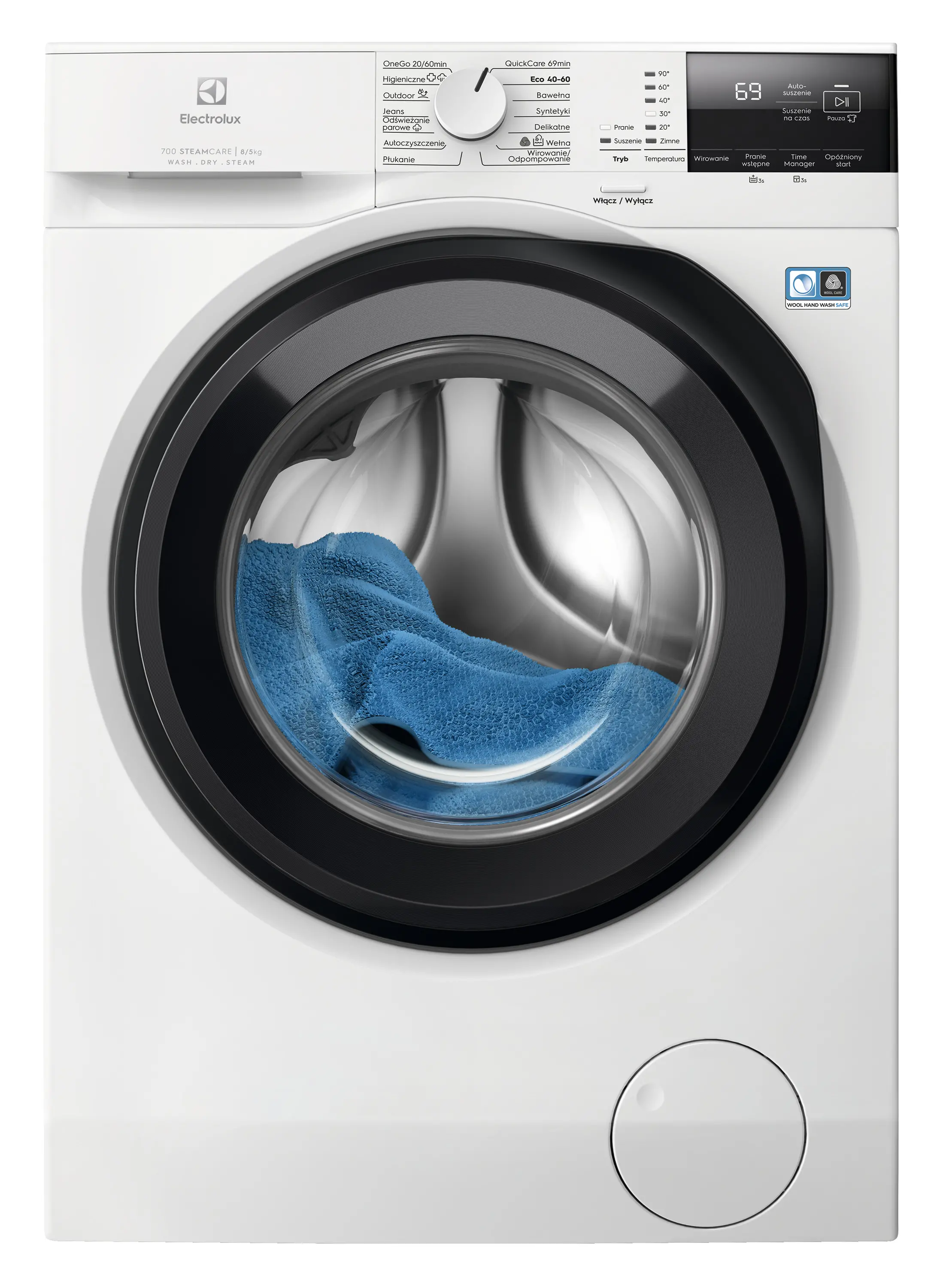 Electrolux 700 SteamCare EW7W2682P 57,1cm 8kg/5kg